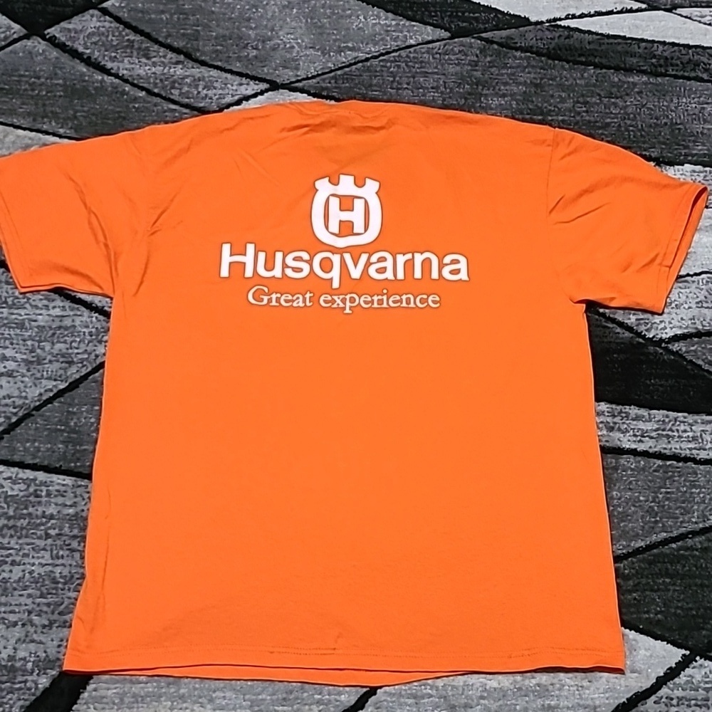 HUSQVARNA TURF CARE COMPANY ICONIC ORANGE TEE-SHIRT PRICE FIRM